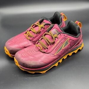 Altra Lone Peak 4 Women's Trail Running Shoes Red Yellow Size 8.5 ALW1855L612